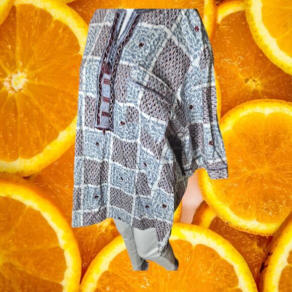 D.D. Africa Women's Geometric Embroidered Short Sleeve Blouse Size - Picture 8 of 8